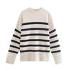 Popular Knit Striped Sweater