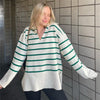 Popular Knit Striped Sweater