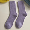 Warm Merino Wool Classic Solid Socks for Women