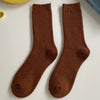 Warm Merino Wool Classic Solid Socks for Women