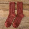 Warm Merino Wool Classic Solid Socks for Women