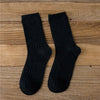 Warm Merino Wool Classic Solid Socks for Women