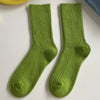 Warm Merino Wool Classic Solid Socks for Women