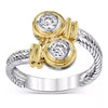 Two Tone Trendy Ring