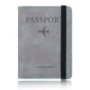 RFID Blocking Faux Leather Passport Holder Cover