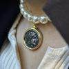 Vintage Roman Coin Pendant Necklace