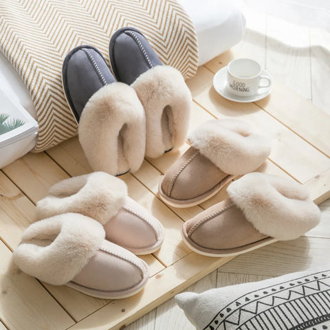 Faux Fur Slippers for Women