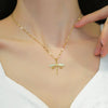 Dragonfly Pendant Necklace For Women