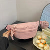 Chest Bag Banana bag for Women Sling Crossbody Waist Pack Canvas Running Waist Bag Casual Fanny Packs Sport Half Moon Belt Bag