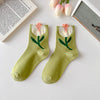 Trendy Floral Socks - 1 Pair