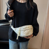 Chest Bag Banana bag for Women Sling Crossbody Waist Pack Canvas Running Waist Bag Casual Fanny Packs Sport Half Moon Belt Bag