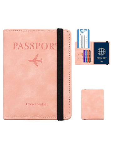 RFID Blocking Faux Leather Passport Holder Cover