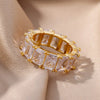 Trendy Crystal Gold Plated Ring