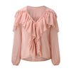 Elegant Ruffles Chiffon Blouse