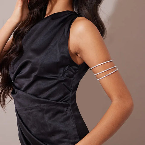 Multi Layer Crystal Bracelet Arm Cuff