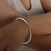 Elegant Minimalist Round Bangle Bracelet For Women
