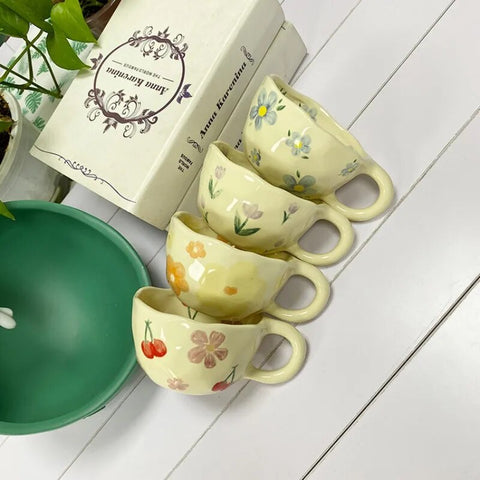 Unique Floral Coffee Mug