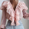 Elegant Ruffles Chiffon Blouse