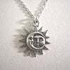 New Sun and Moon Necklace Charm Celestial Jewelry Dainty Love Friendship Soulmate Statement Punk Pendant Gift Fashion Women Men