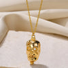 Inlaid Heart Necklace For Women