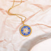 Celestial necklace with graphics