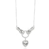 Inlaid Heart Necklace For Women