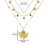 Sacred Heart Gemstone Necklace