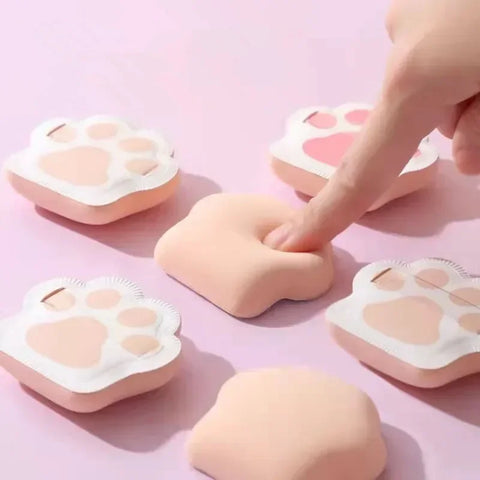 3pcs Cute Cat Claw Powder Puff Super Soft Makeup Sponge For Foundation Cream Powder Blender Puff Cosmetics Beauty Cosmetics Tool