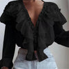 Elegant Ruffles Chiffon Blouse