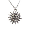 New Sun and Moon Necklace Charm Celestial Jewelry Dainty Love Friendship Soulmate Statement Punk Pendant Gift Fashion Women Men