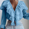 Elegant Ruffles Chiffon Blouse