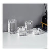 Modern Crystal Glass Creative Romantic Candle Holders Dining Dinner and Wedding Table Decorations Ornaments Desktop Candlestick