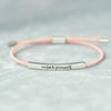 Duoying Untie UNF CK YOURSELF Anxiery Friendship Engraved Letter Customized Bracelet Name Handstrap
