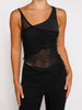 Sexy Mesh Sheer See Through Patchwork Tank