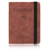 RFID Blocking Faux Leather Passport Holder Cover