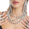Gorgeous Large Rhinestone Choker Necklace