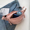 Chest Bag Banana bag for Women Sling Crossbody Waist Pack Canvas Running Waist Bag Casual Fanny Packs Sport Half Moon Belt Bag