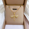 Dragonfly Pendant Necklace For Women