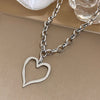 Big Heart Pendant Necklace