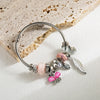 Stainless Steel Bracelet with Charms