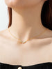 925 Sterling Silver Inlaid Zircon Necklace