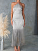 Fringe Halter Neck Dress