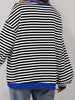 Striped Round Neck Long Sleeve T-Shirt