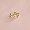 Heart Shape Irregular 925 Sterling Silver Ring