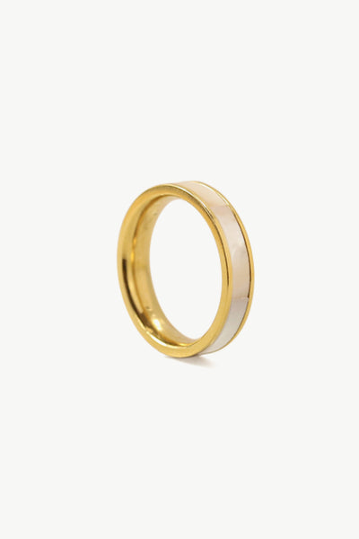 Shell Gold-Plated Ring