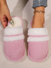 Faux Fur Round Toe Slippers for Women