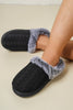 Cable-Knit Fluff Round Toe Slippers