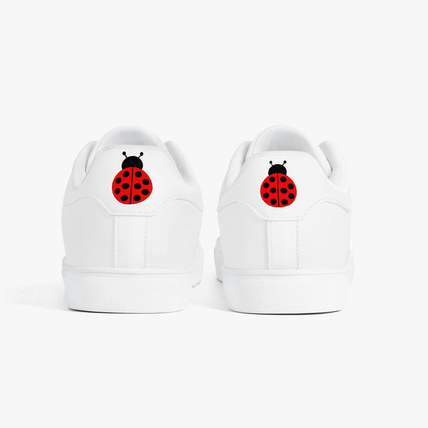 Jacki Easlick Ladybug Classic Low-Top Leather Sneakers - White/Black