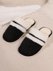 Faux Fur Round Toe Slippers for Women