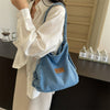 Adjustable Strap Denim Shoulder Bag